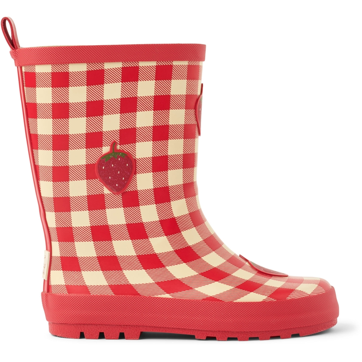 [Floss]Misty Rain Boots - Berry Gingham