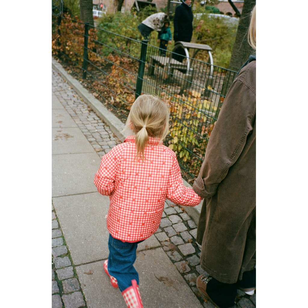 [Floss]Molly Padded Jacket - Red Berry Gingham