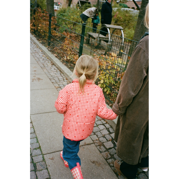[Floss]Molly Padded Jacket - Red Berry Gingham