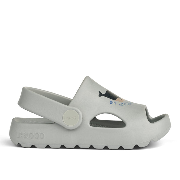 [Liewood] Morris Sandals - Whales / Cloud Blue
