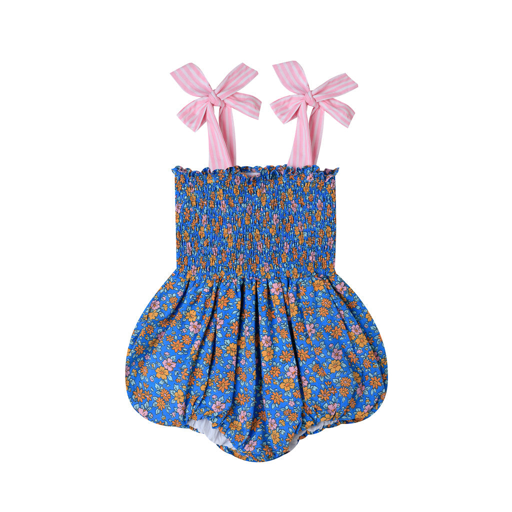 [Kidsagogo] Nelle Bloomer Florale - Iris Blue