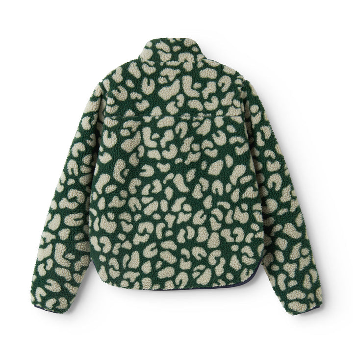 [Liewood][Mummy Size]Nelson Adult Pile Jacket - Mega Leo / Garden Green