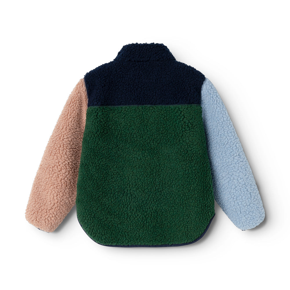 [Liewood] Noam Pile Jacket - Garden Green Multi mix