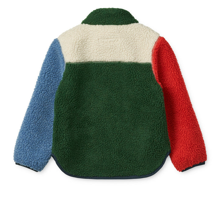 [Liewood] Noam Pile Jacket - Garden green multi mix