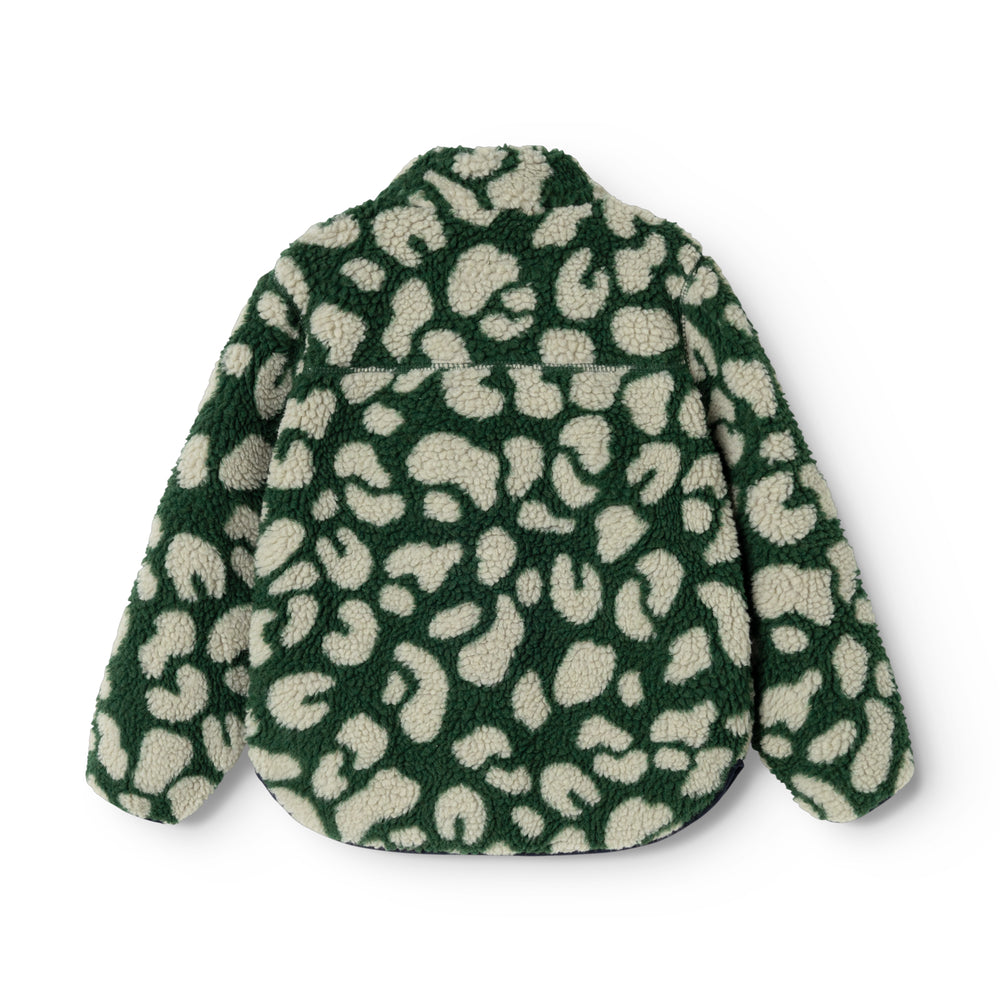 [Liewood]Nolan Pile Jacket -  Mega leo / Garden green