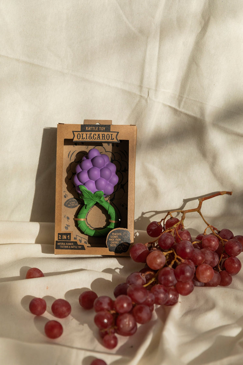 [Oli&Carol] Grape Rattle Toy