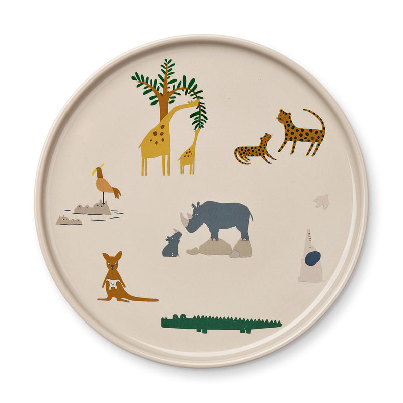 [Liewood] Ophrah Porcelain Plate - All Together / Sandy