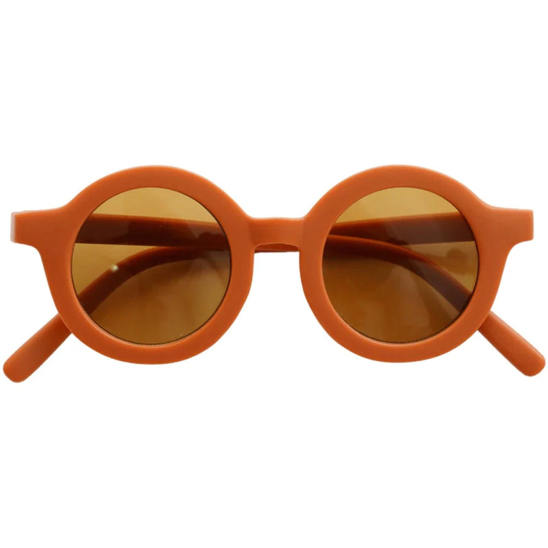 [Grech &amp; Co.] Original runde nachhaltige Sonnenbrille - Rost