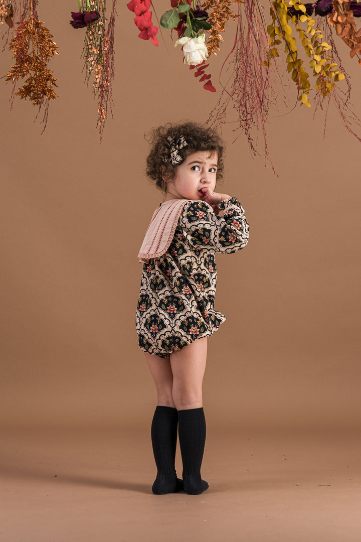 [Bachaa] Cup Cake Romper - Lovely Print