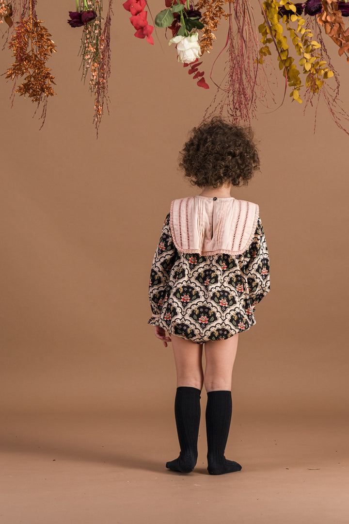 [Bachaa] Cup Cake Romper - Lovely Print