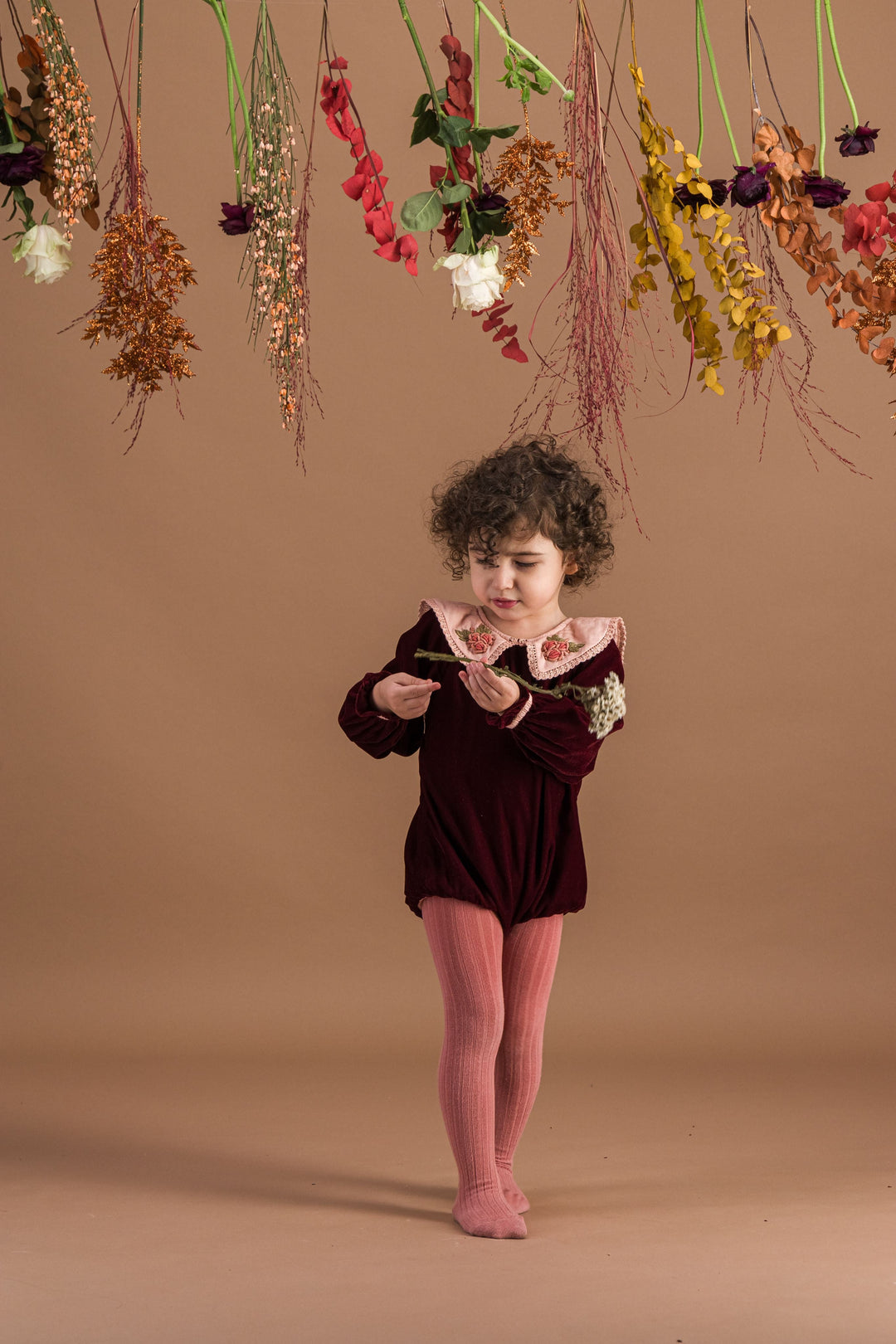 [Bachaa] Angel Romper - Burgundy