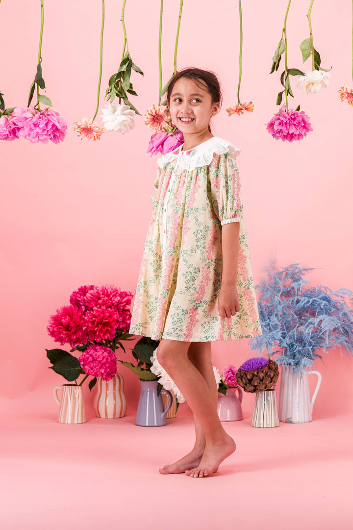 [Bachaa] Lemon Tree Robe Dress - Arabesque print