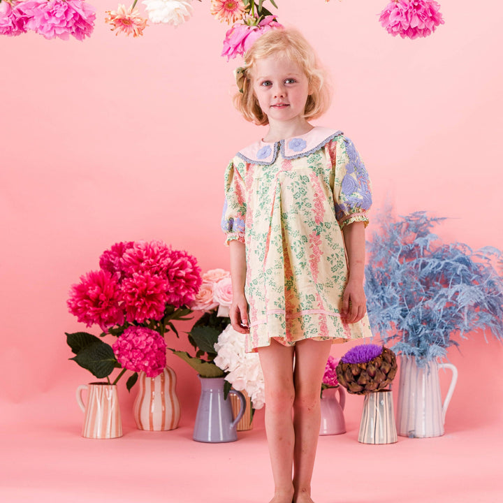 [Bachaa]Topaze Blouse / Short Dress - Arabesque print