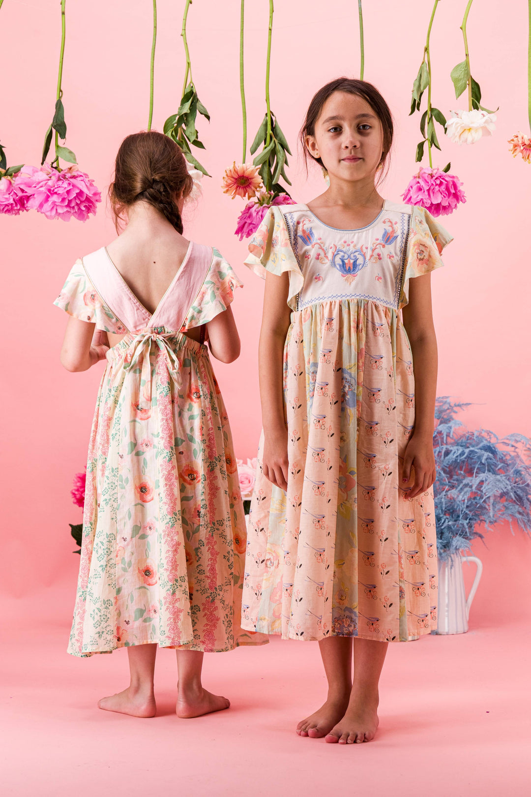 [Bachaa] Florilege Long Dress - Poppy / Arabesque  Print