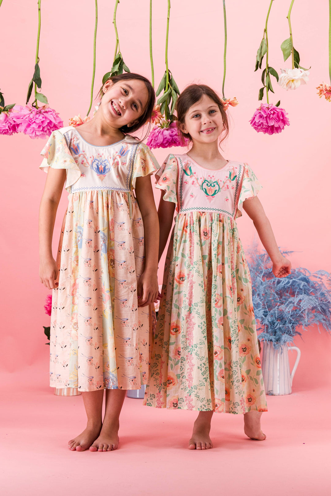 [Bachaa] Florilege Long Dress - Poppy / Arabesque  Print