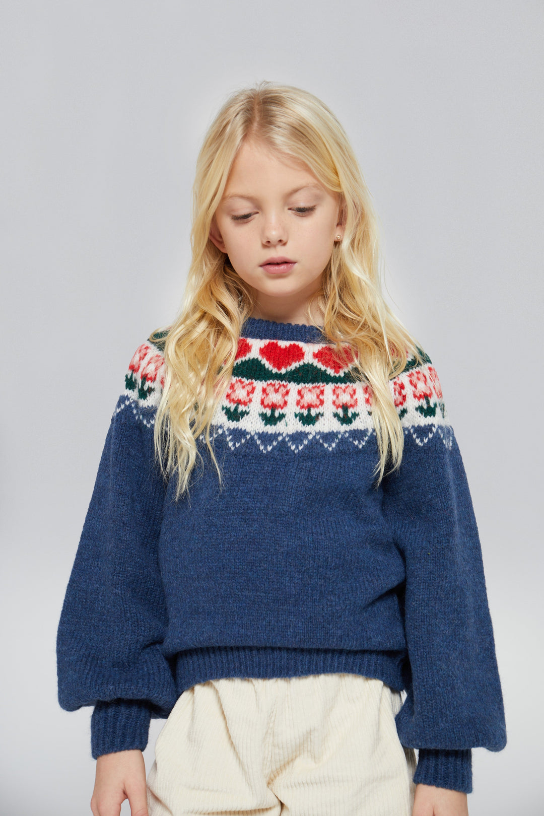 [Mipounet] Greta Nortic Sweater - Dark Blue