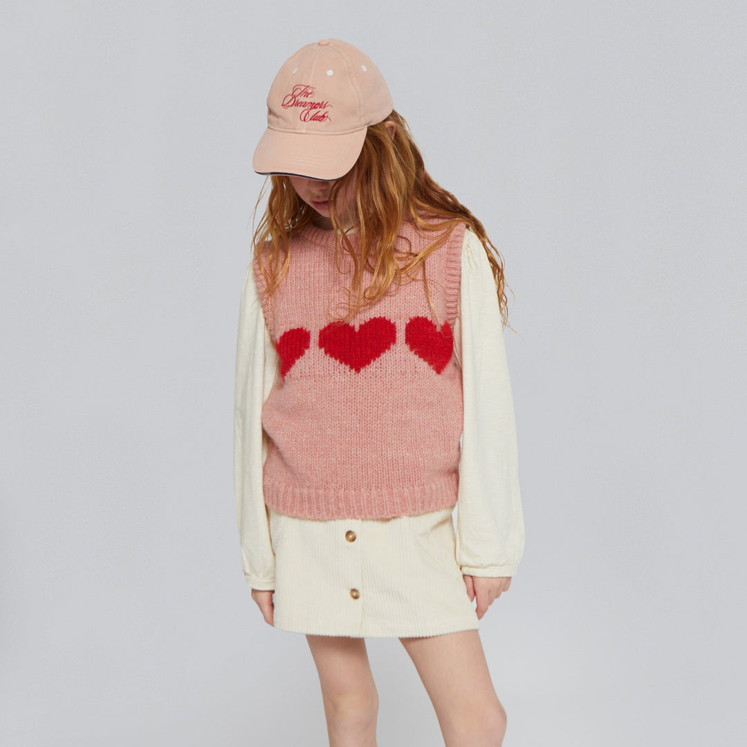 [Mipounet] Cuore Corduroy Skirt - Ecru