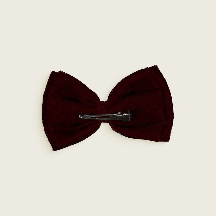 [Bachaa] Papillon Hair Clip - Burgundy