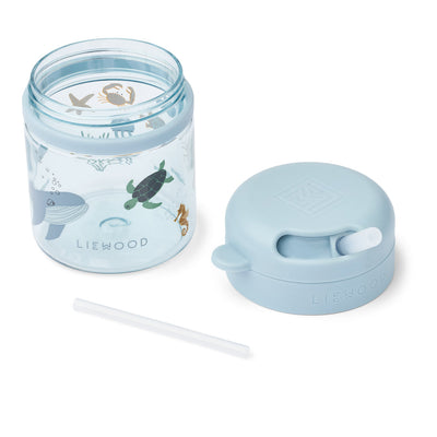 [Liewood] Pavia Tritan Straw Cup 280ML - Sea Creature