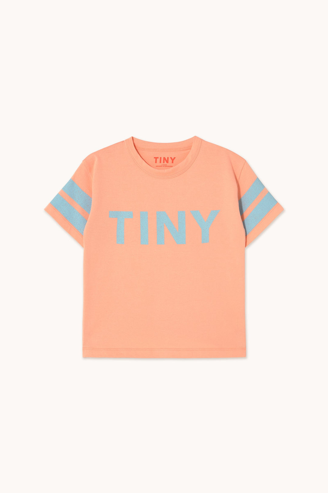 [TINYCOTTONS] Stripes Logo Tee - Papaya