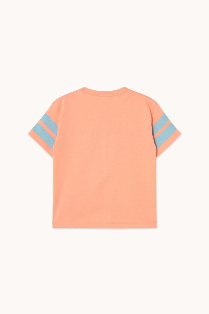 [TINYCOTTONS] Stripes Logo Tee - Papaya