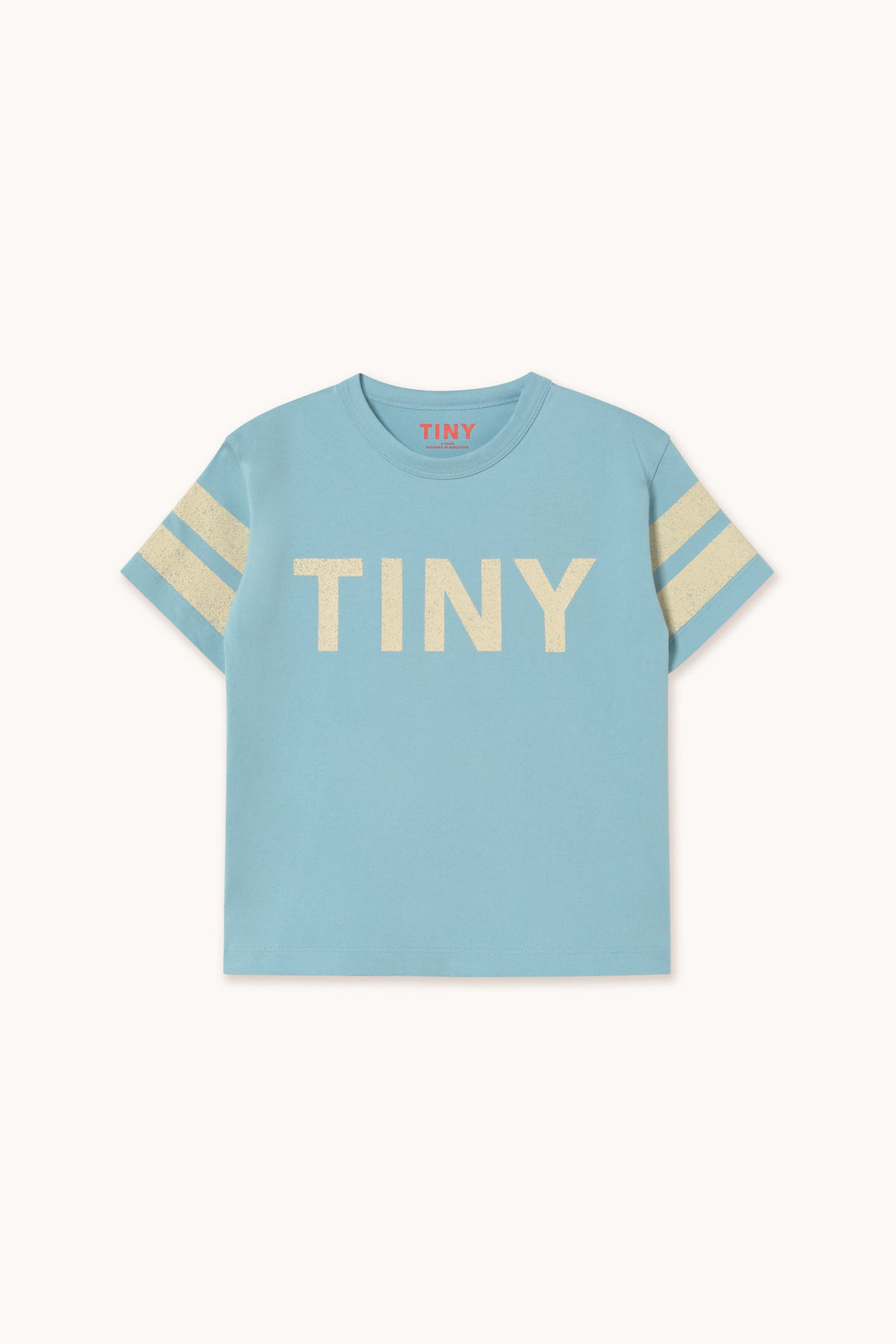 [TINYCOTTONS] Stripes Logo Tee - Dusty Blue