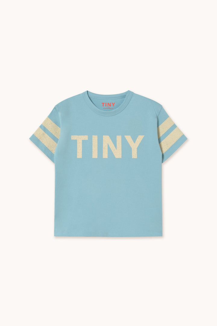 [TINYCOTTONS] Stripes Logo Tee - Dusty Blue