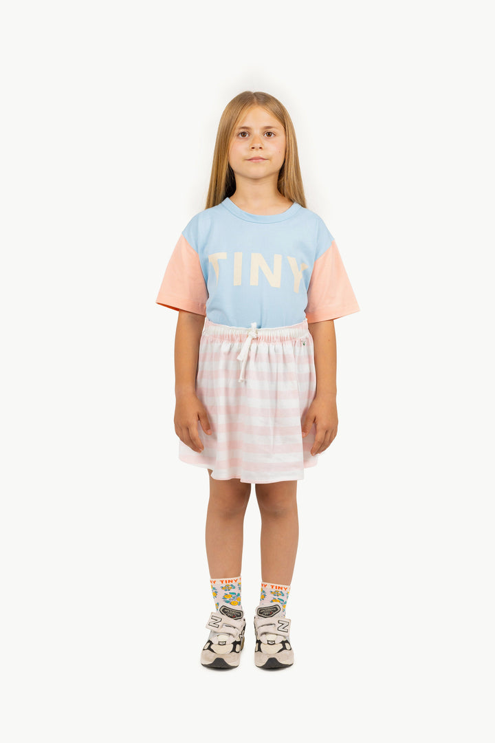 [TINYCOTTONS] Color Block Tee - Dusty Blue
