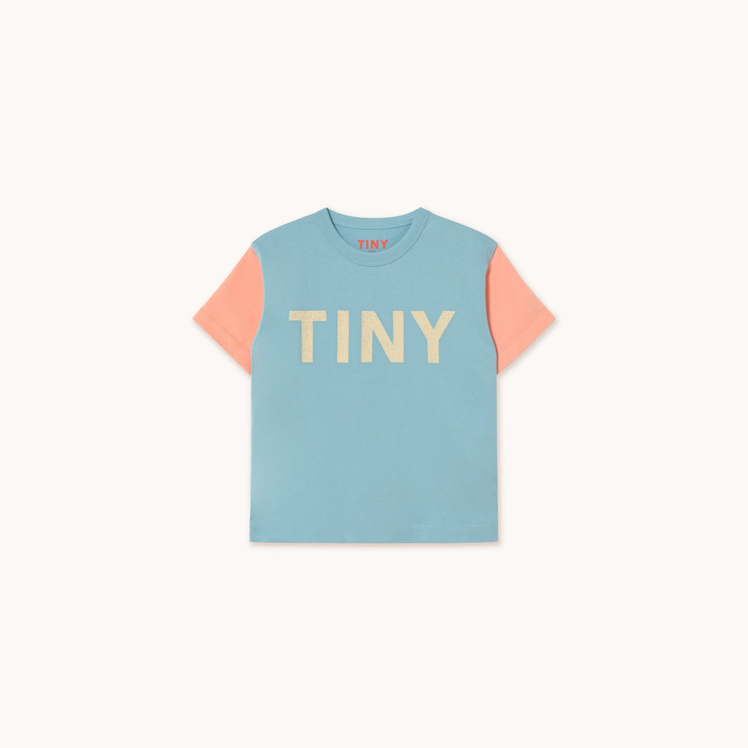 [TINYCOTTONS] Color Block Tee - Dusty Blue