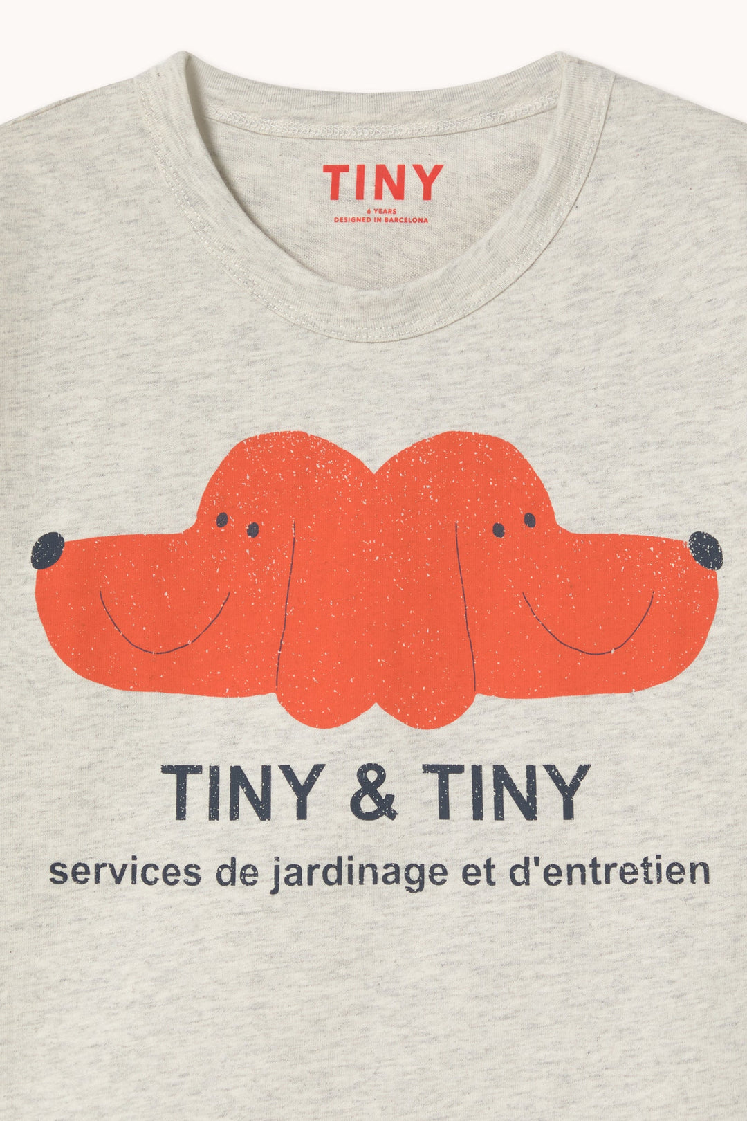 [TINYCOTTONS] TINY&TINY Graphic Tee - Cream Heather