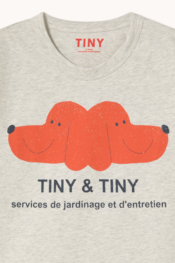 [TINYCOTTONS] TINY&TINY Graphic Tee - Cream Heather