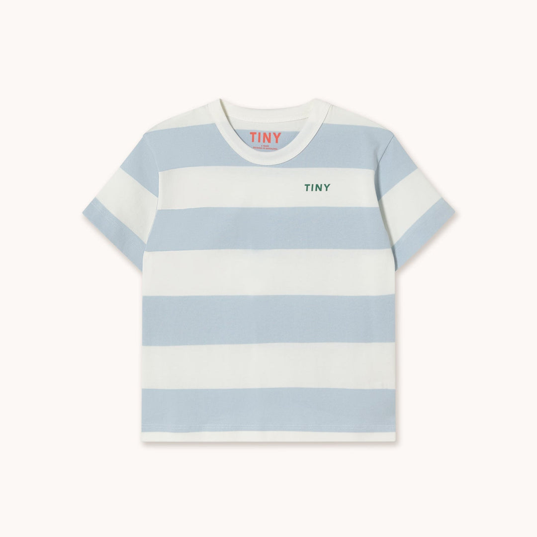 [TINYCOTTONS] Stripes Knit Tee - Washed Blue