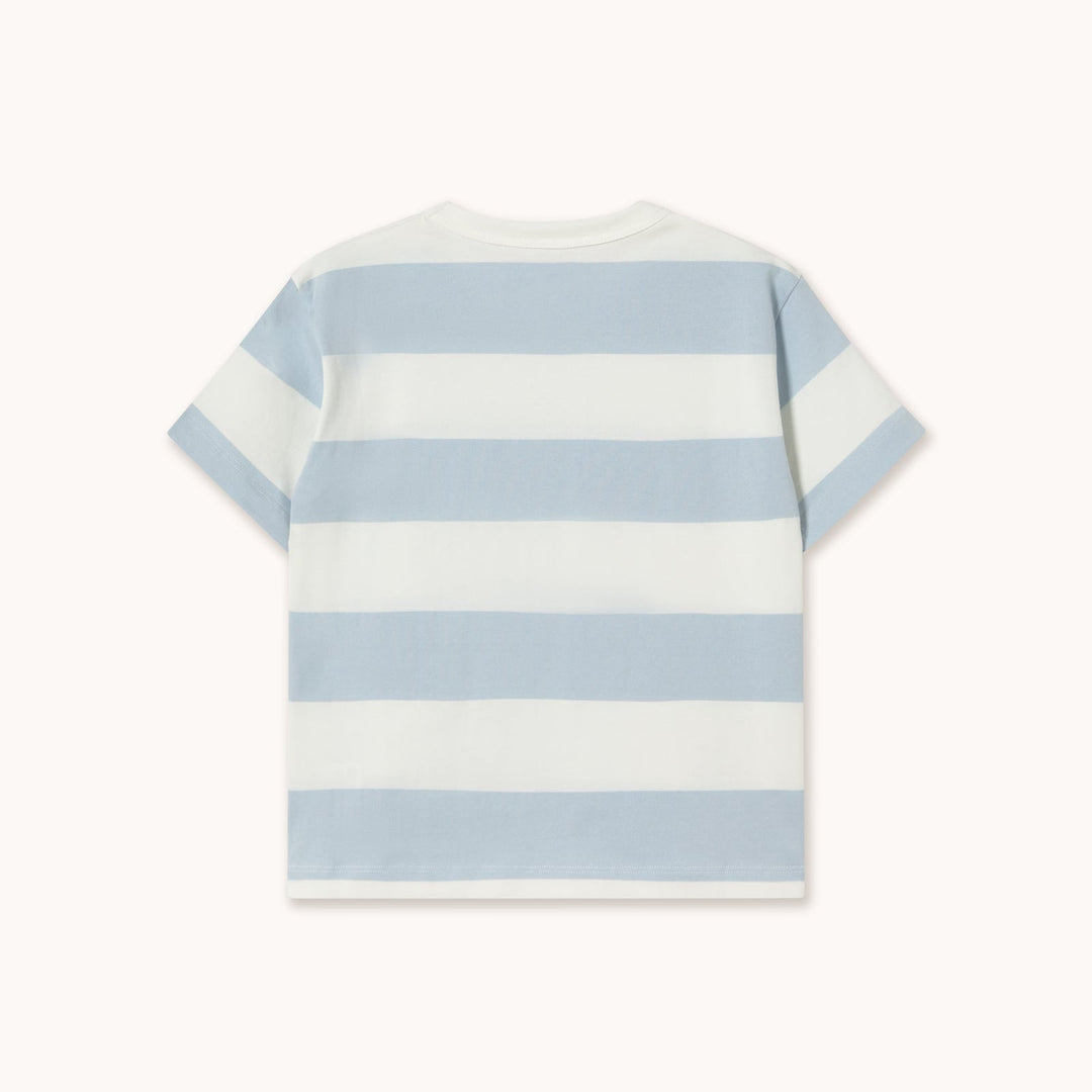 [TINYCOTTONS] Stripes Knit Tee - Washed Blue