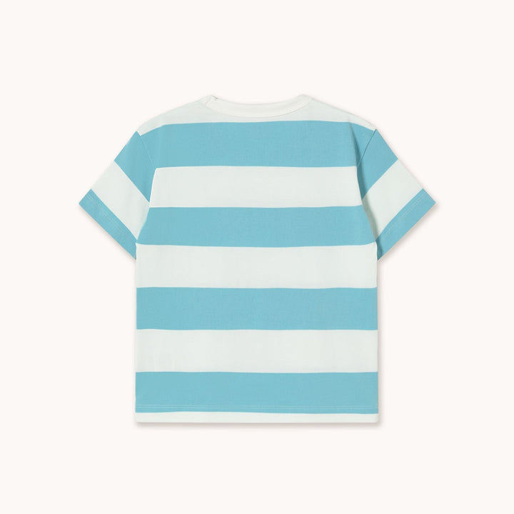 [TINYCOTTONS] Stripes Knit Tee - Light Cyan