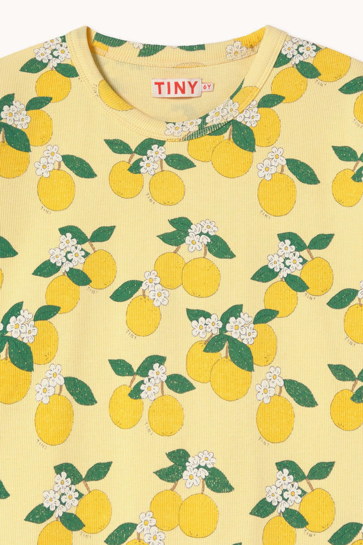 [TINYCOTTONS] Oranges Rib Tee - Mellow Yellow