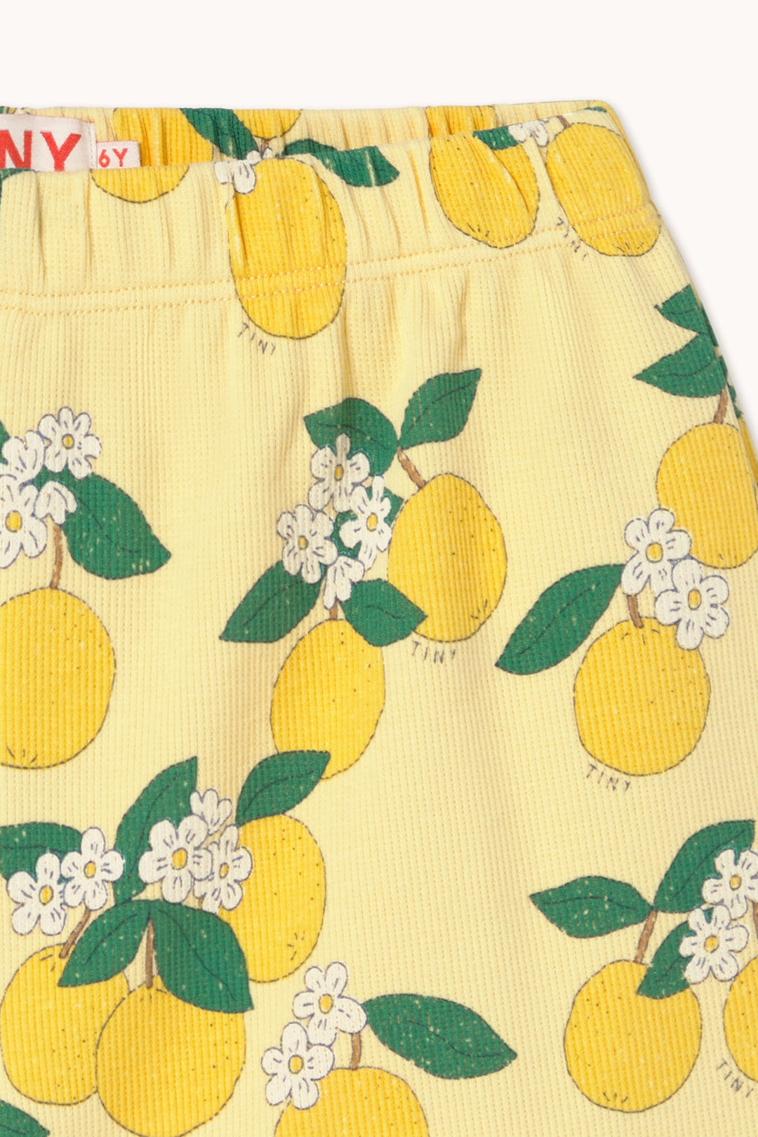 [TINYCOTTONS] Oranges Rib Short - Mellow Yellow