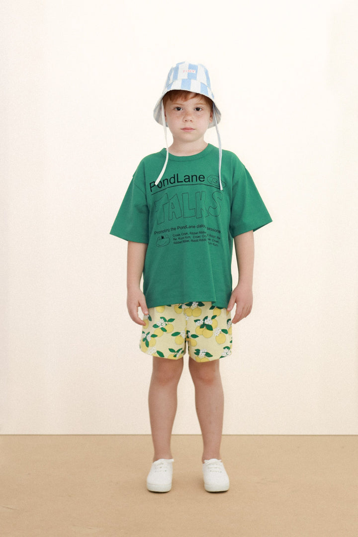 [TINYCOTTONS] Oranges Rib Short - Mellow Yellow