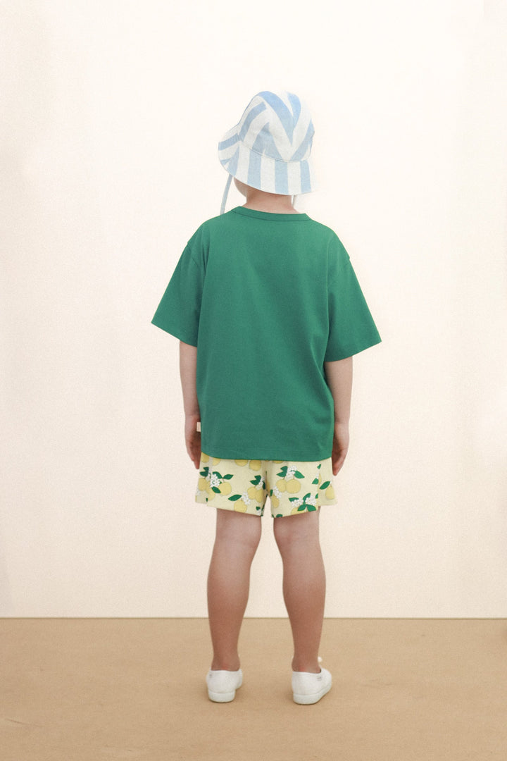 [TINYCOTTONS] Oranges Rib Short - Mellow Yellow