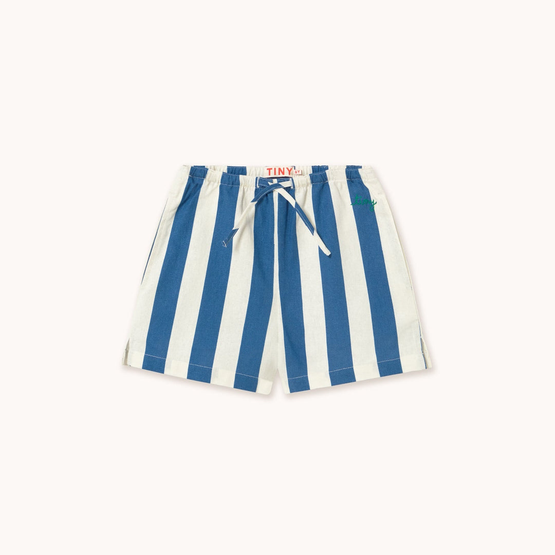 [TINYCOTTONS] Light Navy Striped Shorts - Light Navy