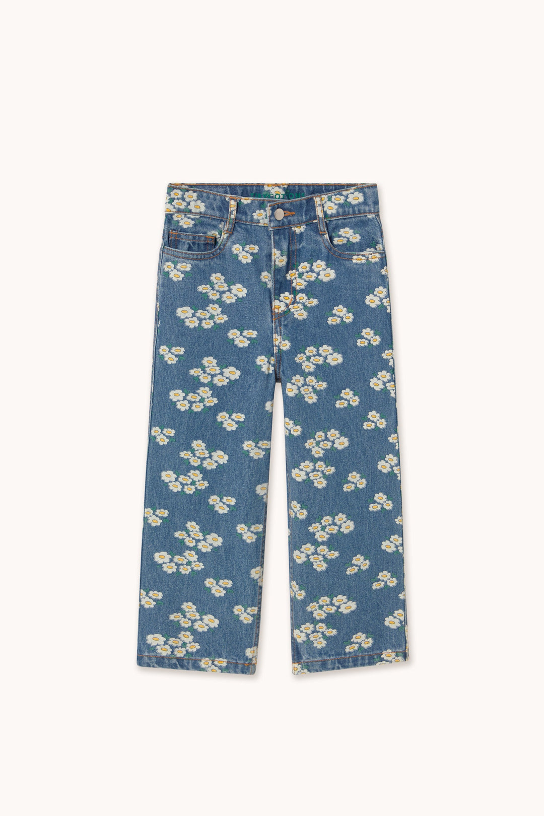 [TINYCOTTONS] Blossoms Denim Jeans - Medium Wash Denim