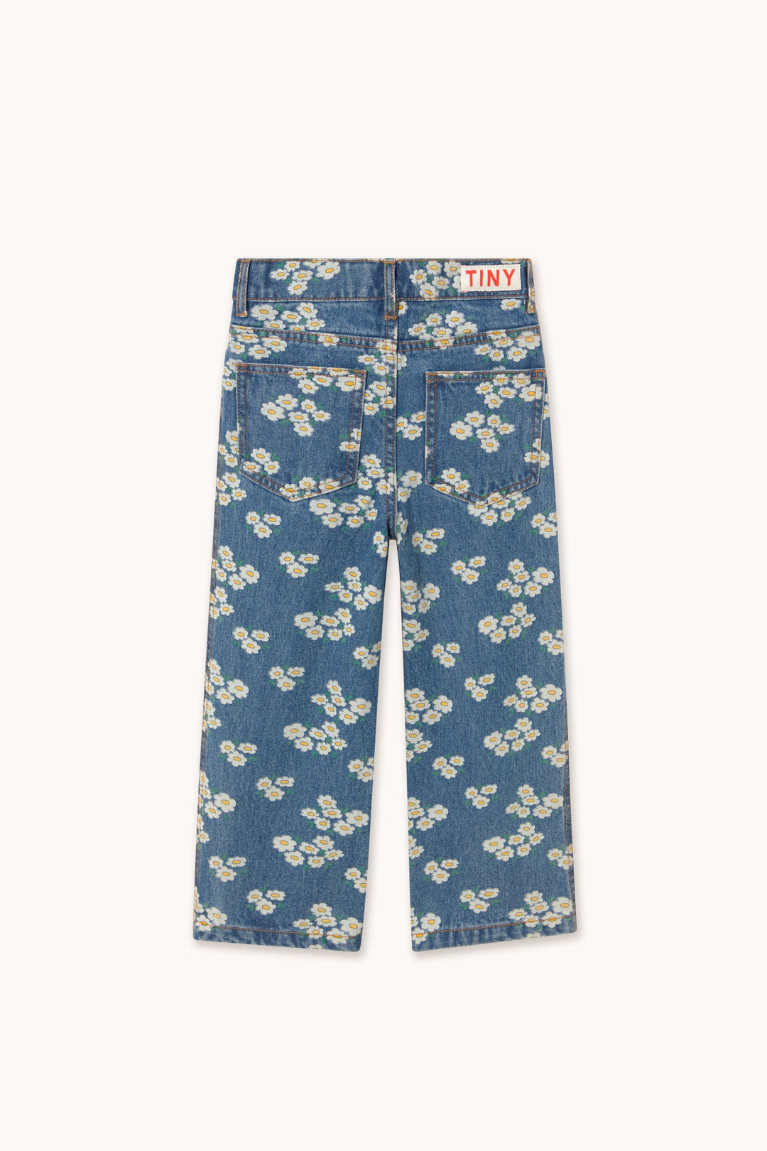 [TINYCOTTONS] Blossoms Denim Jeans - Medium Wash Denim