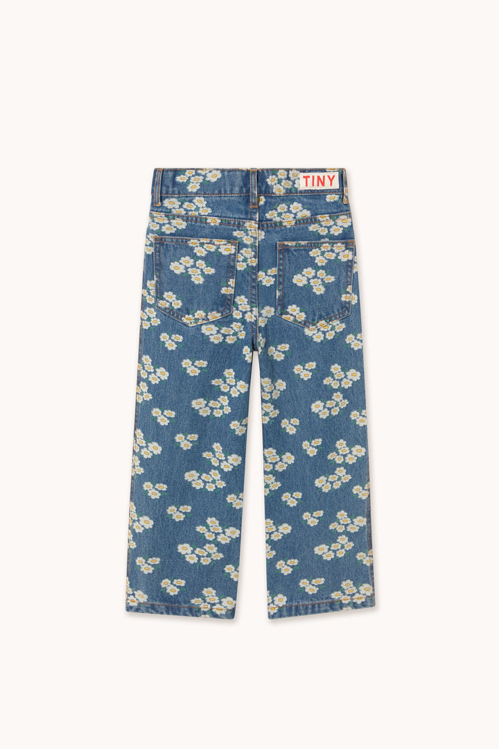 [TINYCOTTONS] Blossoms Denim Jeans - Medium Wash Denim