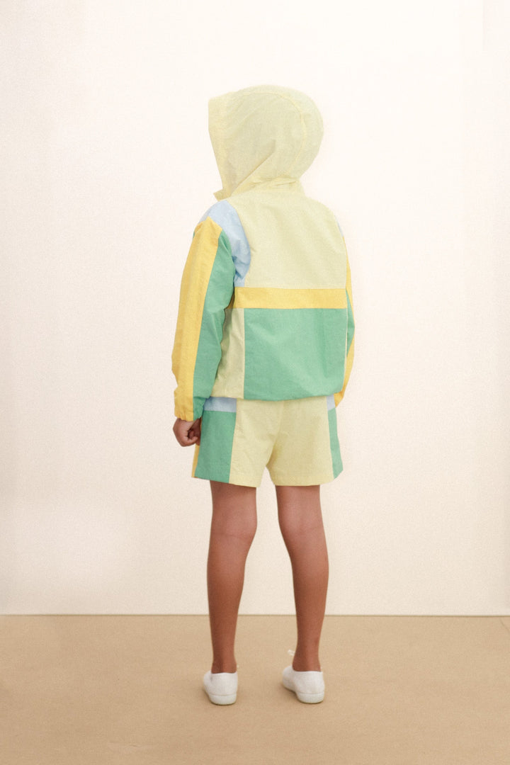 [TINYCOTTONS] Color Block Woven Jacket - Multicolor