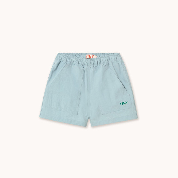 [TINYCOTTONS]Solid Woven Shorts - Washed Blue