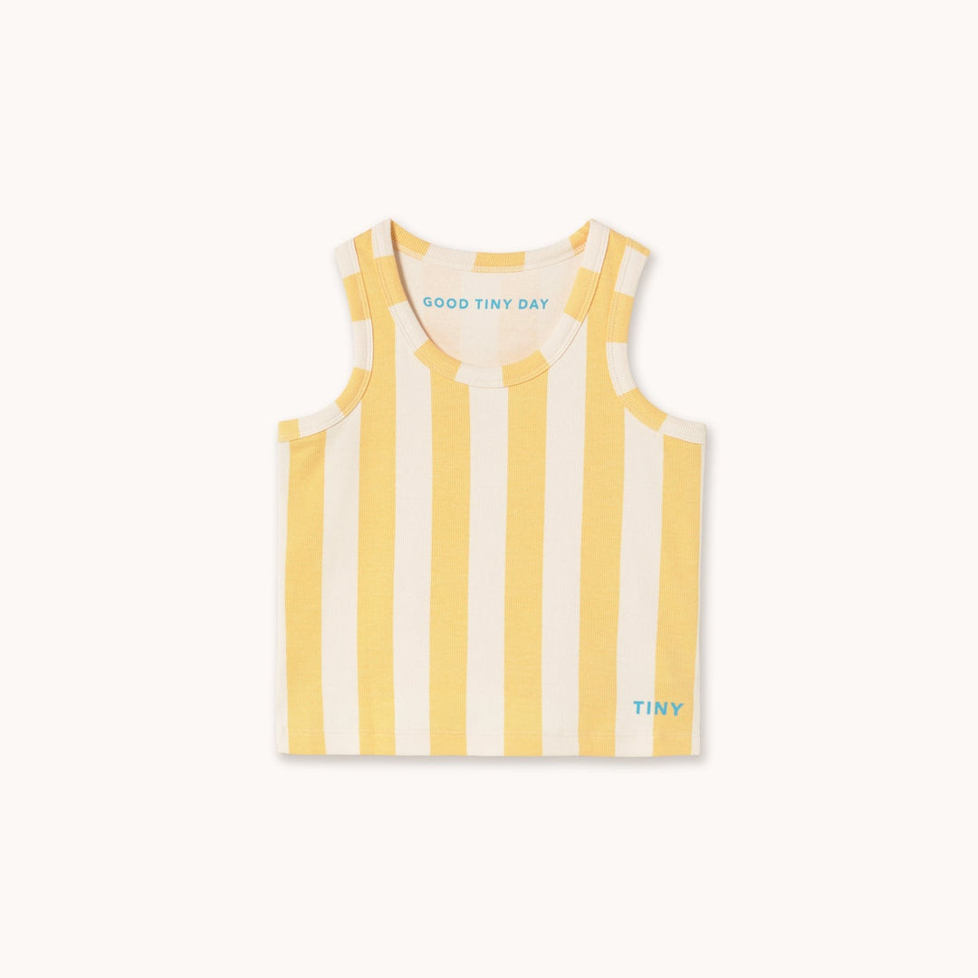 [TINYCOTTONS]Yellow Stripes Tank Top - Dusty Yellow