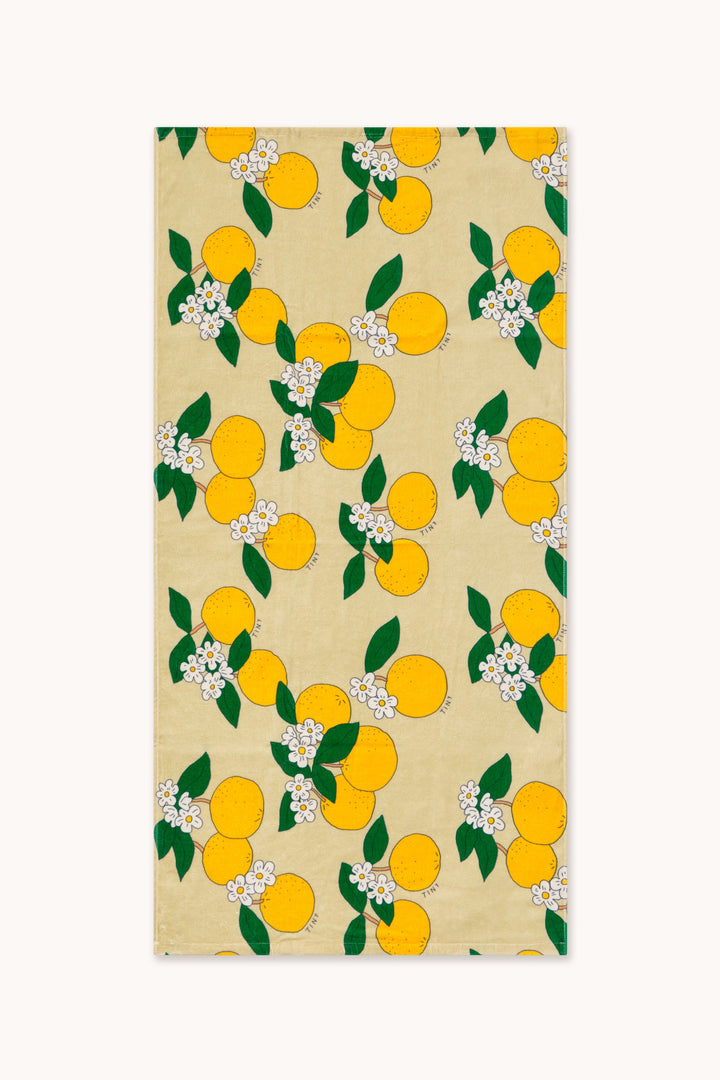 [TINYCOTTONS] Oranges  Towel - Pastel Yellow
