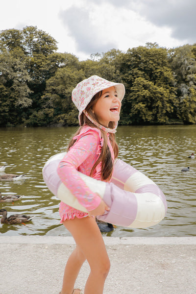 [Louise Misha] Sun Hat Devy - Cream Bucolia Fields