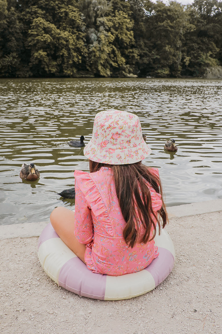 [Louise Misha] Sun Hat Devy - Cream Bucolia Fields