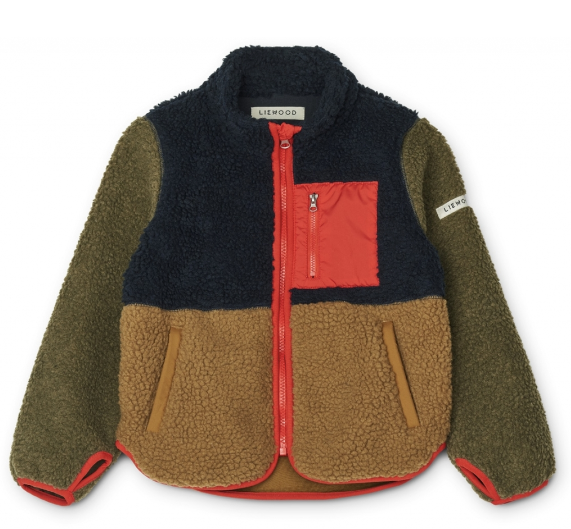 Liewood Nolan Jacke - Block / Mignight Navy Multi Mix