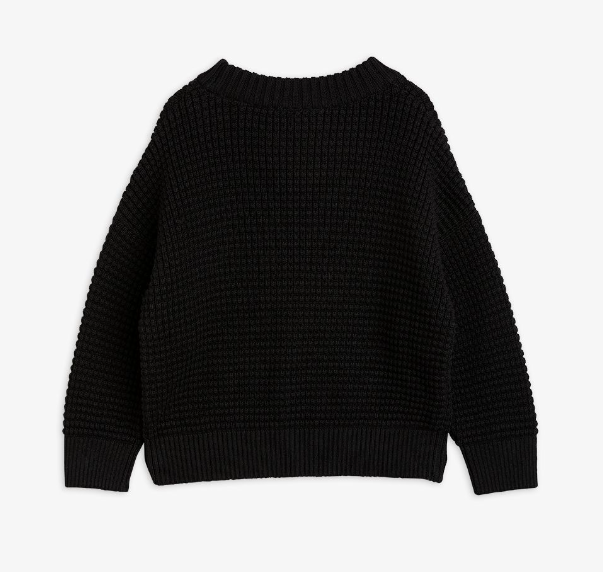 [Mini Rodini] Panda Knitted Sweater - Black